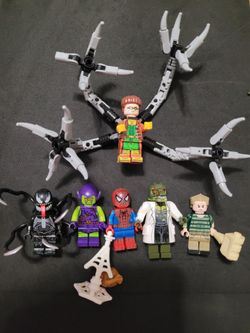New Spiderman, Doc Oc, Green Goblin, Venom, Lizard & Sandman New Mini Figures