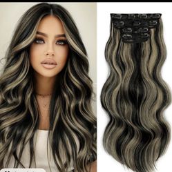 20 In Clip Hair Extensions 