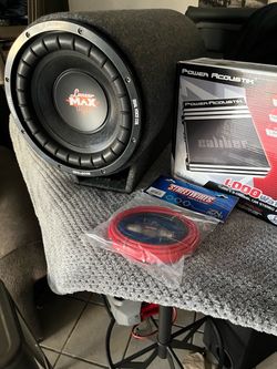 Lanzar 10” DVC 4 ohms subwoofer 🔊 bass tube package