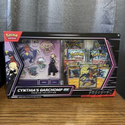 Pokemon Scarlet & Violet Cynthia’s Garchomp Ex Premium Collection Box