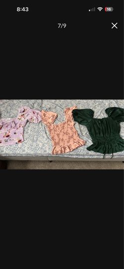 women's short new tops M and one L all are together only