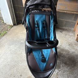 stroller with aux and speakers.