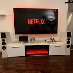 Full Entertainment Setup,  Xbox X, Samsung 70” TV , Entertainment Center, Speakers 
