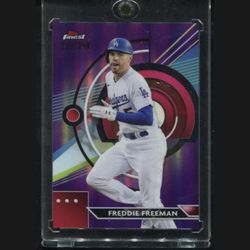 Freddie Freeman 2023 Topps Finest Purple Refractor #/250 Dodgers SP Parallel NM-MT
