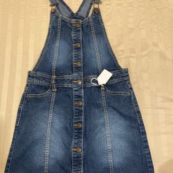 $10 Little Girls Denim Overall Skirt