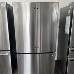 $1099 27.0 Cu Ft GE ENERGY STAR French Door Refrigerator 