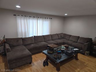4 piece sectional, 1 ottoman,  2 love seats, 1 couch