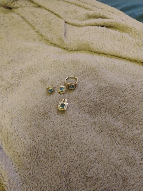 925 Silver Ring Earrings And Pendant