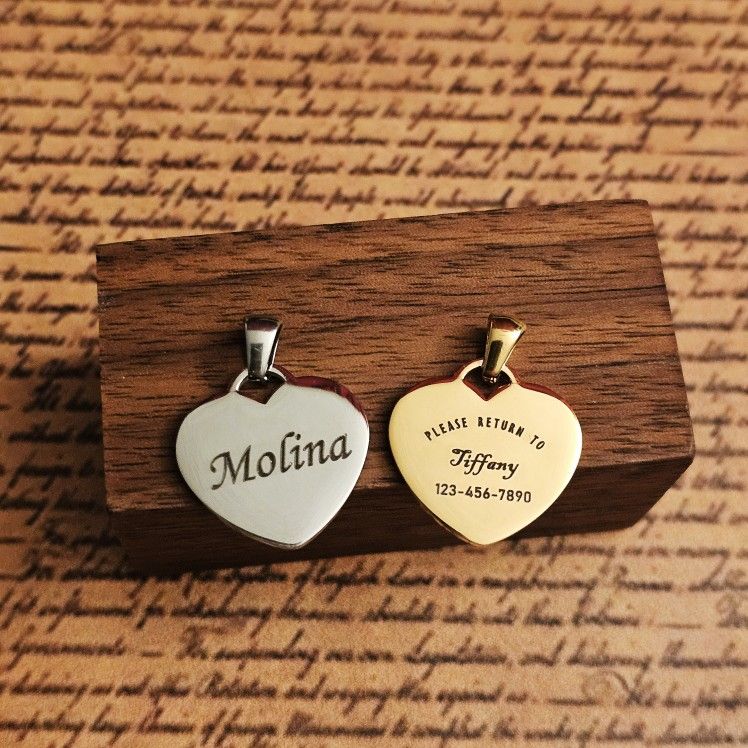 Pet ID Tag Laser Engraving Customization 