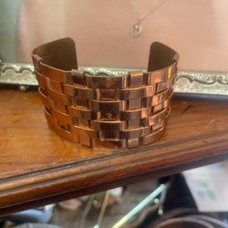 Vintage Copper Cuff Bracelet 1970s 