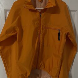 Vintage 90's Patagonia Mens Small WindBreaker Jacket Orange Lightweight