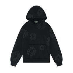 Denim Tears Hoodie Black On Black 