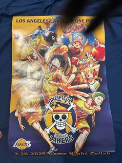 One Piece X Los Angeles Lakers Poster
