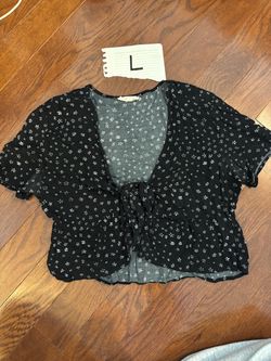 Tie floral top