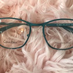 Adorable Turquoise Glasses From Calvin Klein.