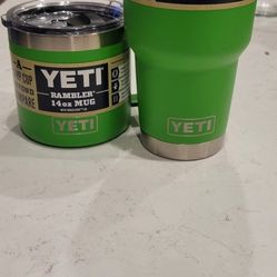 Yeti rambler 14 ozmug and  30 oz Tumbler  Set