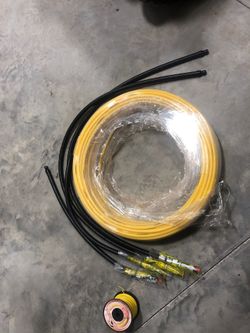 1/2 propane gas line, brand new connectors, tracer wire