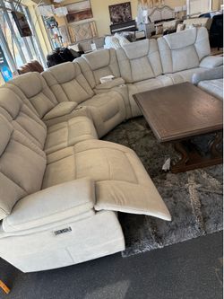 Power Reclining Sectional on Sale