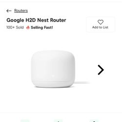 Google H2D Nest Router