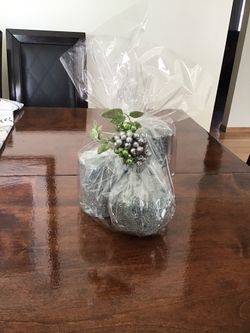 CHRISTMAS SALE. ZODAX METALLIC CANDLE SETS —- HAVE ALL DIFFERENT COLOR SETS CHECK OUT PICS