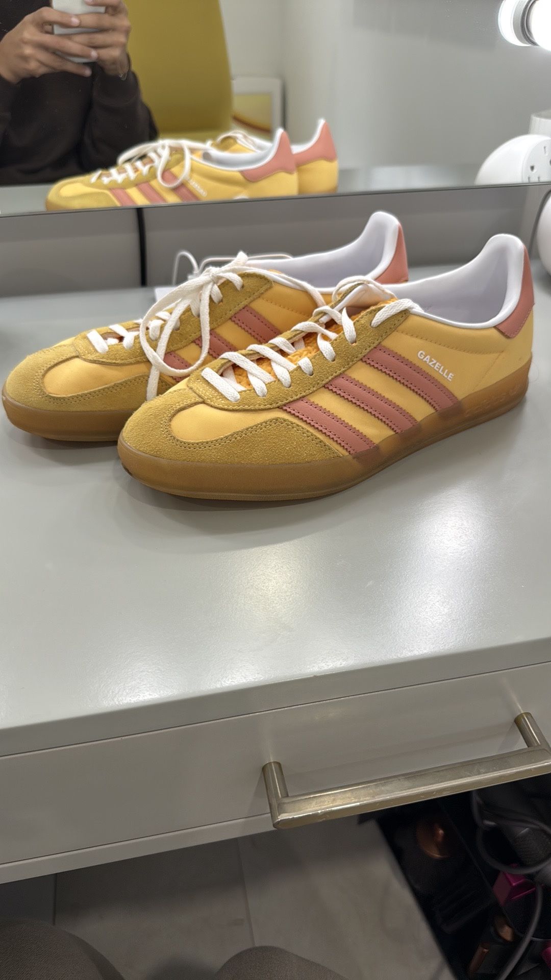 Adidas Gazelle Yellow And Pink Size 10 Women