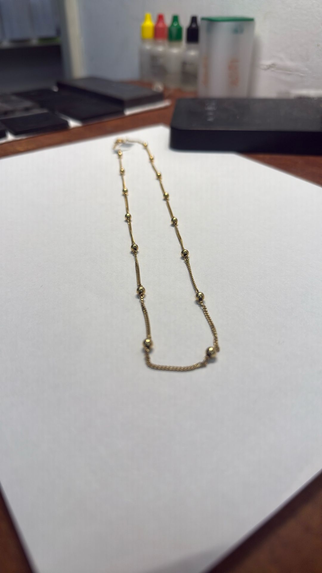 Gold Cuban Style Ball Chain