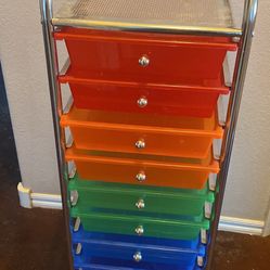 10 Drawer Multi Color Cart