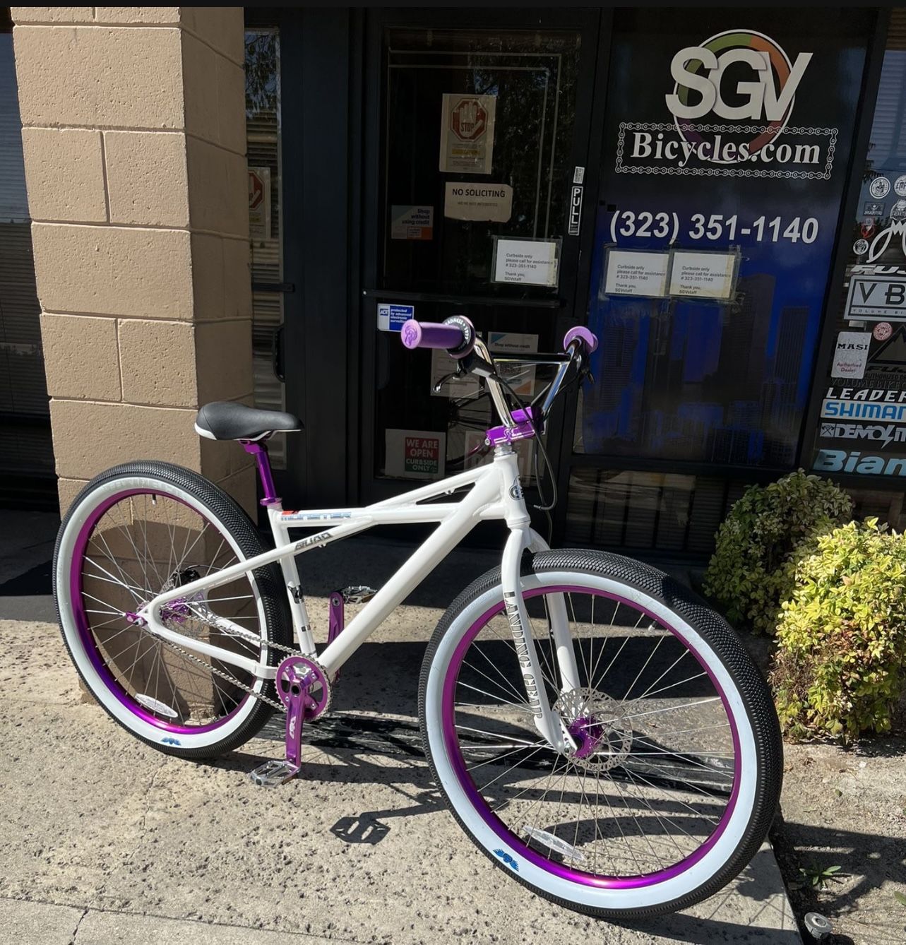 SE Bikes Monster Quad 29" BMX Bike Arctic White