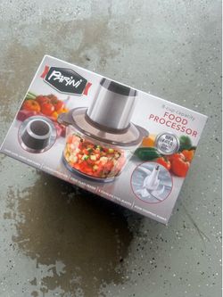 Parini food processor | glass bowl | 8 cup capacity food processor