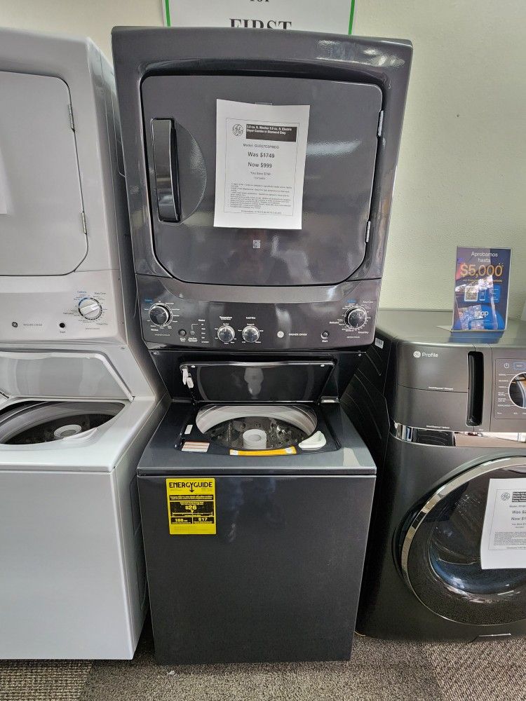 3.8 cu. ft. Washer 5.9 cu. ft. Electric Dryer Combo in Diamond Gray