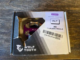 Wolf Tooth ALT XC Clipless Pedals UV Purple SPD New Open Box