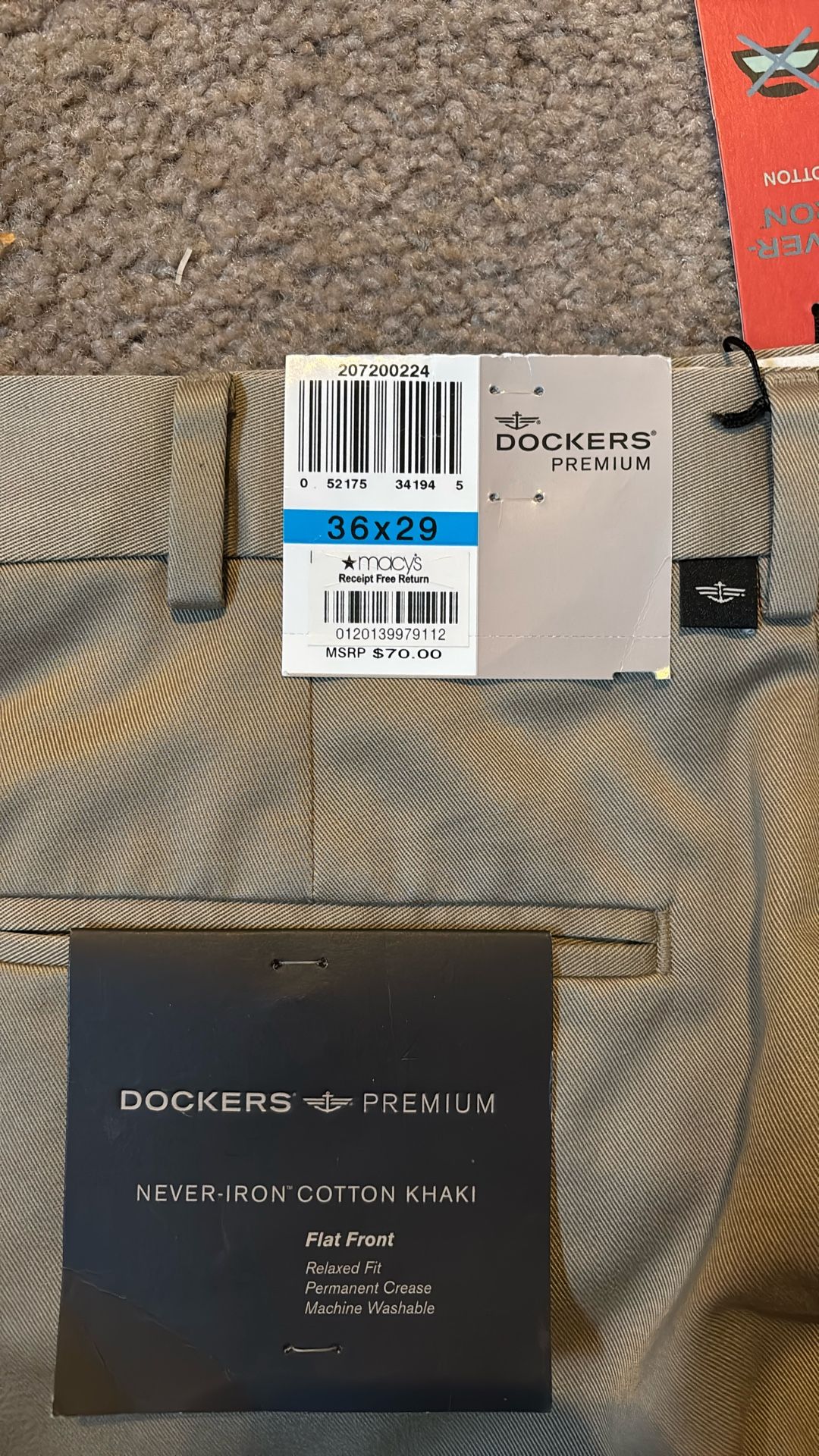 Khakis - Flat Front - No Cuffs - Dockers