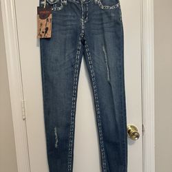 New Womens Jeweled Jeans Size 7