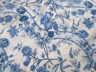 Blue and White Fabric