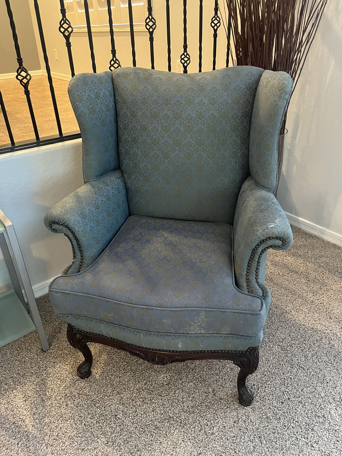 Antique Wingback Arm Chair