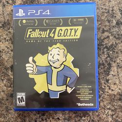 Fallout 4 GOTY edition + poster (no DLC ) $30 or OBO 