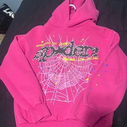 Spider Hoodie Pink 