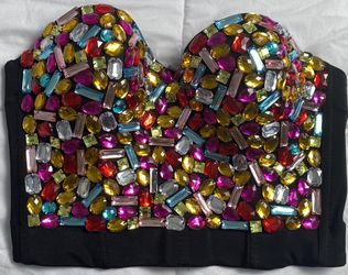 Shinny Gem Cropped Top 