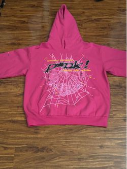 pink sp5der hoodie