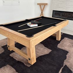 Pool Table All Solid Wood Custom Build