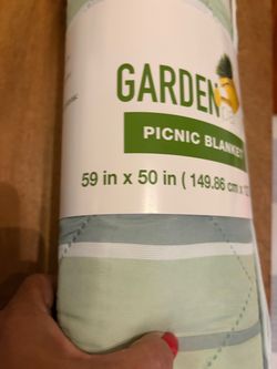 Garden Picnic Blanket 59x50 Inches