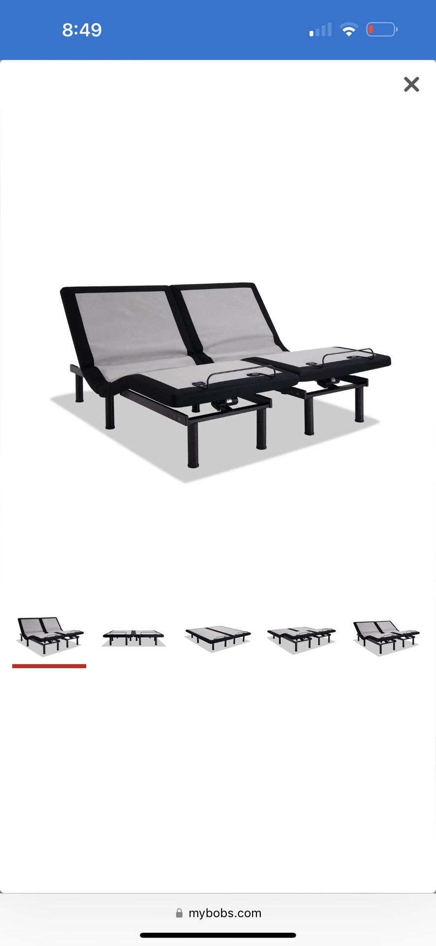 Power Bob Elite Dual California King Adjustable Bases for Sale in Fair