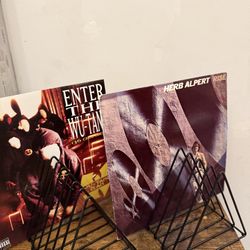 10 Slot - Metal Vinyl Record Stand Holder  (2 Pair)