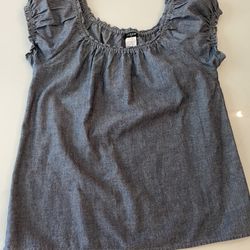 J crew Xs Denim Top