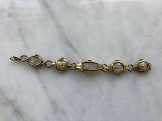 RARE! Vintage Unique Antique One Of A kind Bracelet Made of Vintage Watches