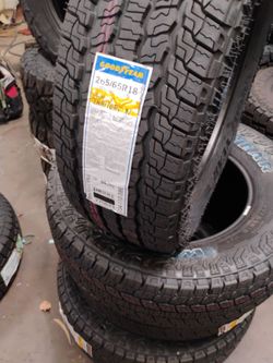 New set of tires 265 65 18 Goodyear