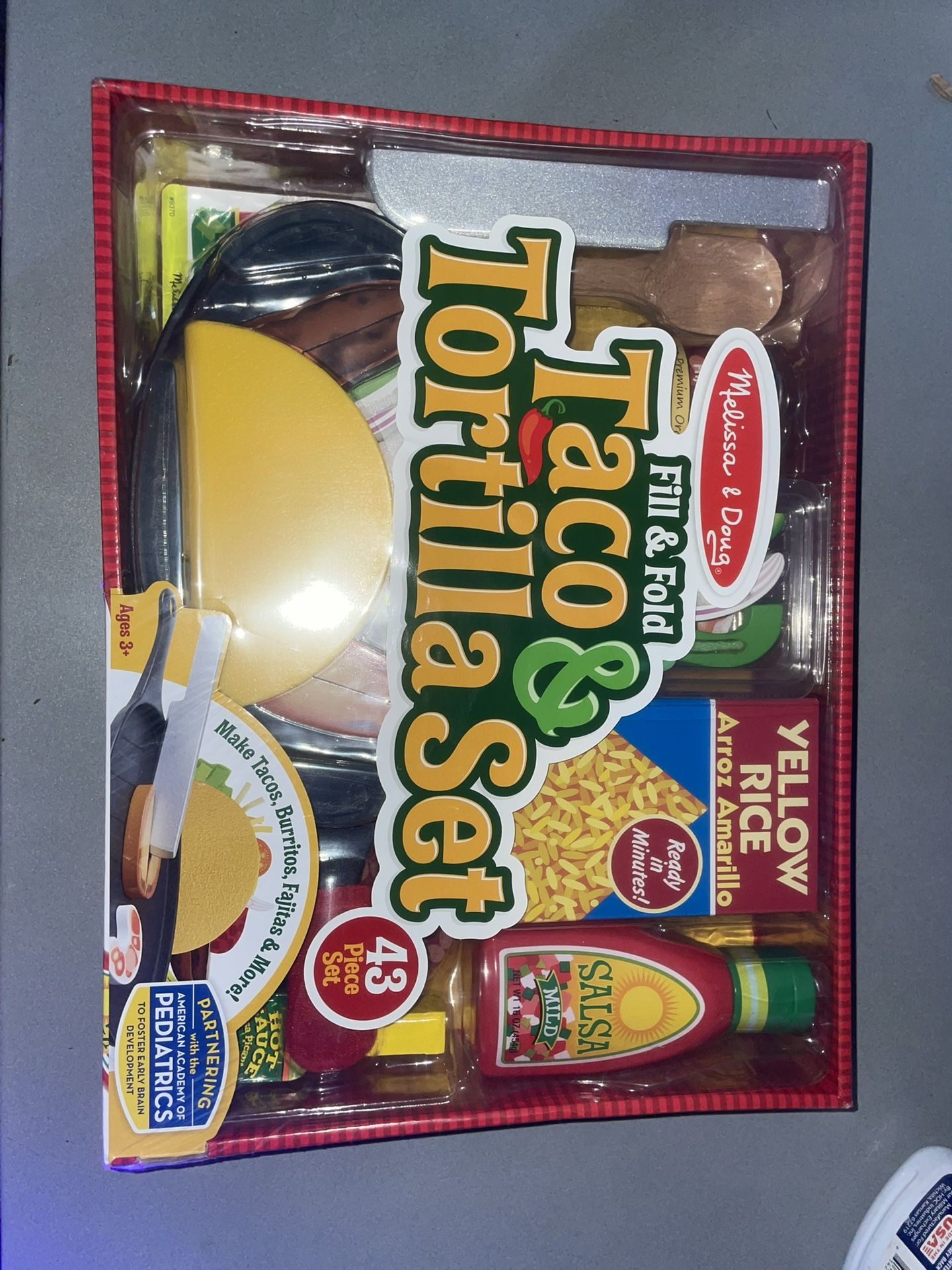 NEW Melissa & Doug Fill & Fold Taco & Tortilla Set 43 Pieces Ages 3+ NIB SEALED