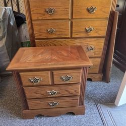 Solid Wood dresser, nightstand and mirror