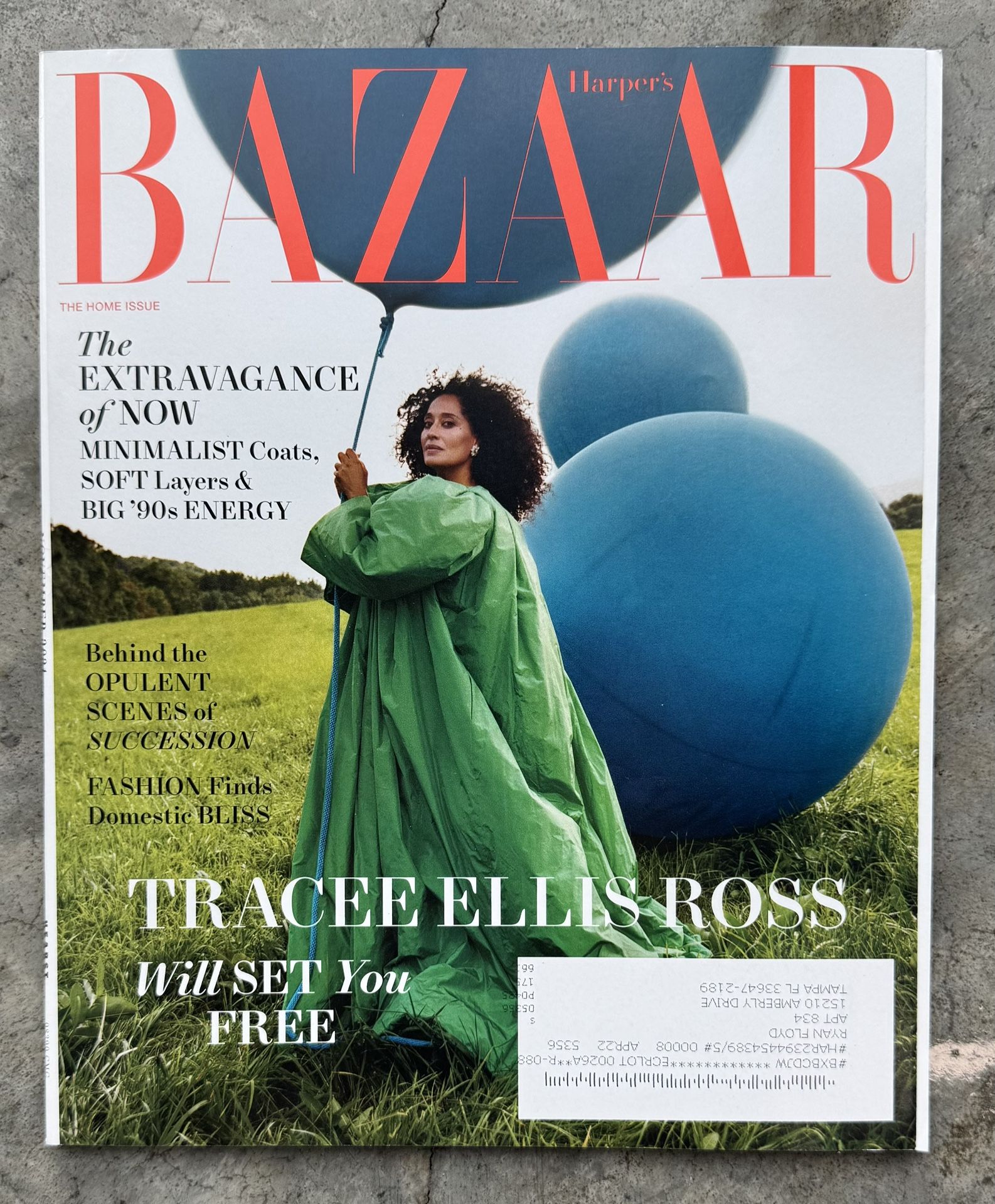 Harper’s Bazaar Magazine November 2021 Tracee Ellis Ross Home Issue Succession