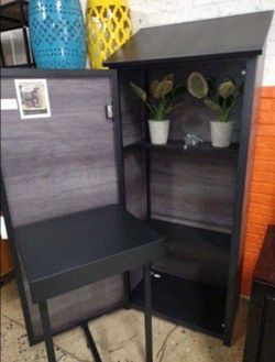 Outdoor Storage Cabinet with Fold-Down Table